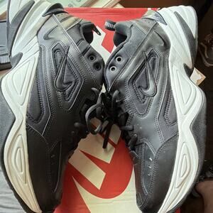 Nike M2K Tekno Men's Low Top Lace-Up Sneakers Black/Off White AV4789-002